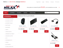 Tablet Screenshot of hilaxperu.com